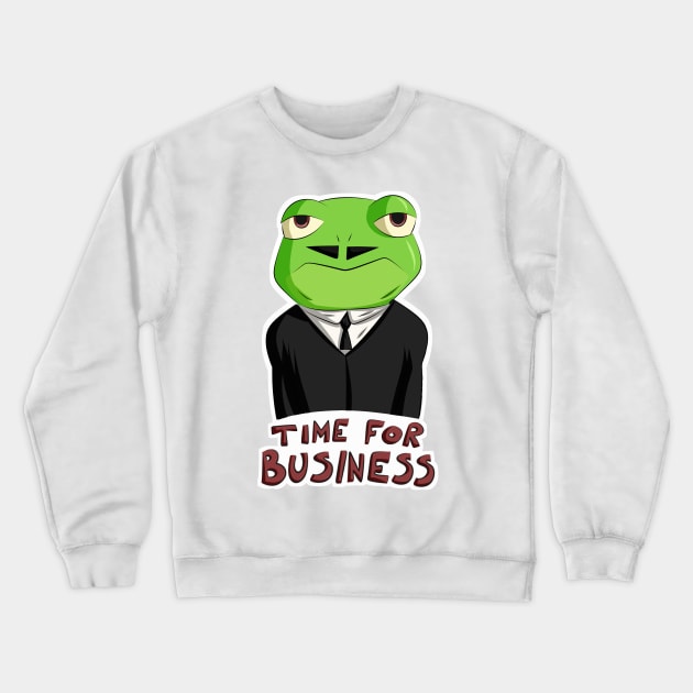 Time for Business Crewneck Sweatshirt by Aleina928